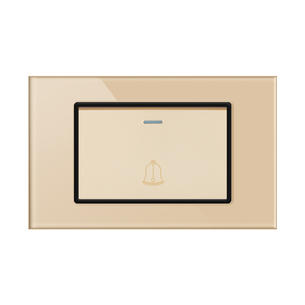 Tempered Glass Switch LYBL-Doorbell Switch-GOLD